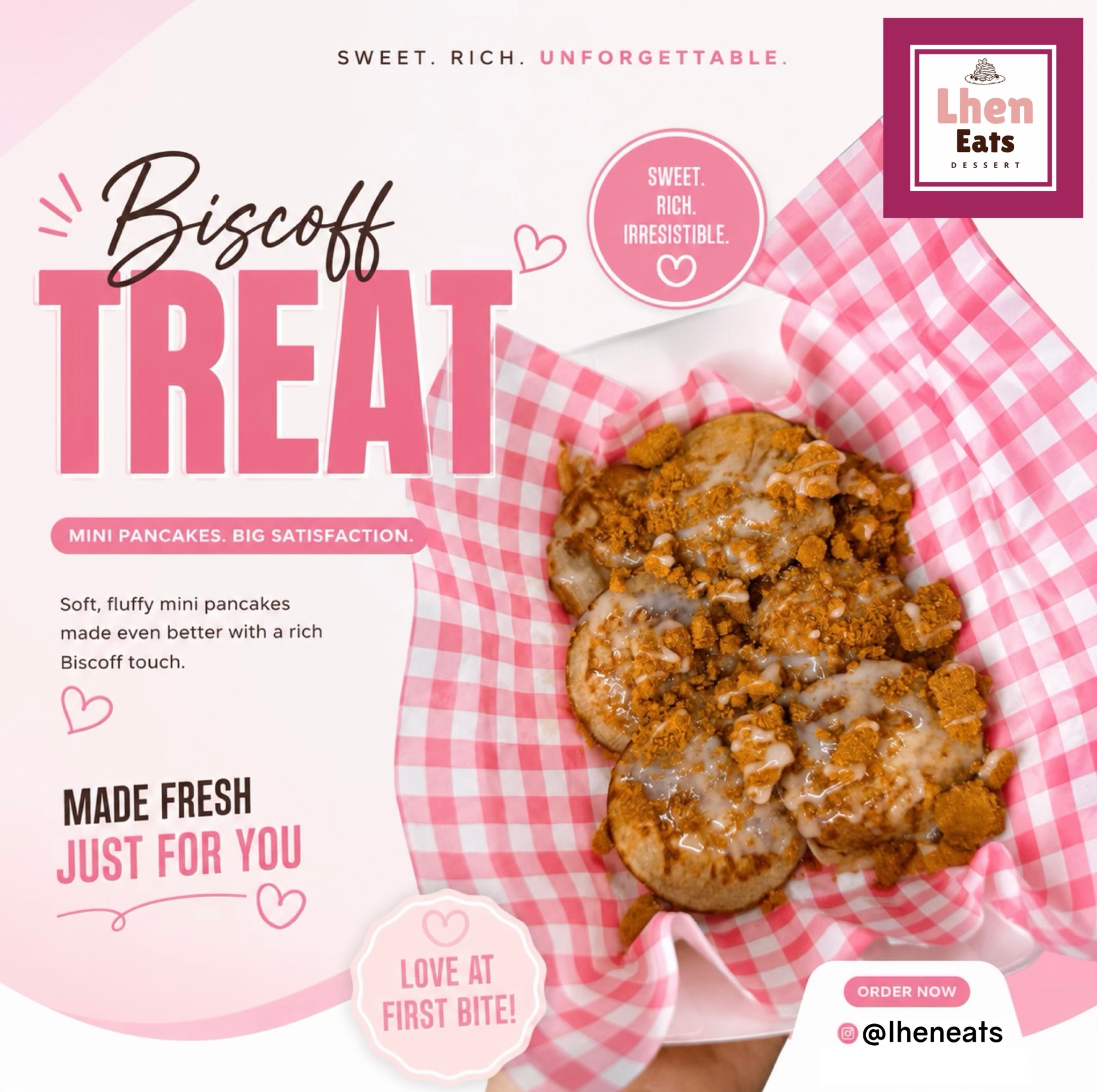 Biscoff Treat mini pancakes